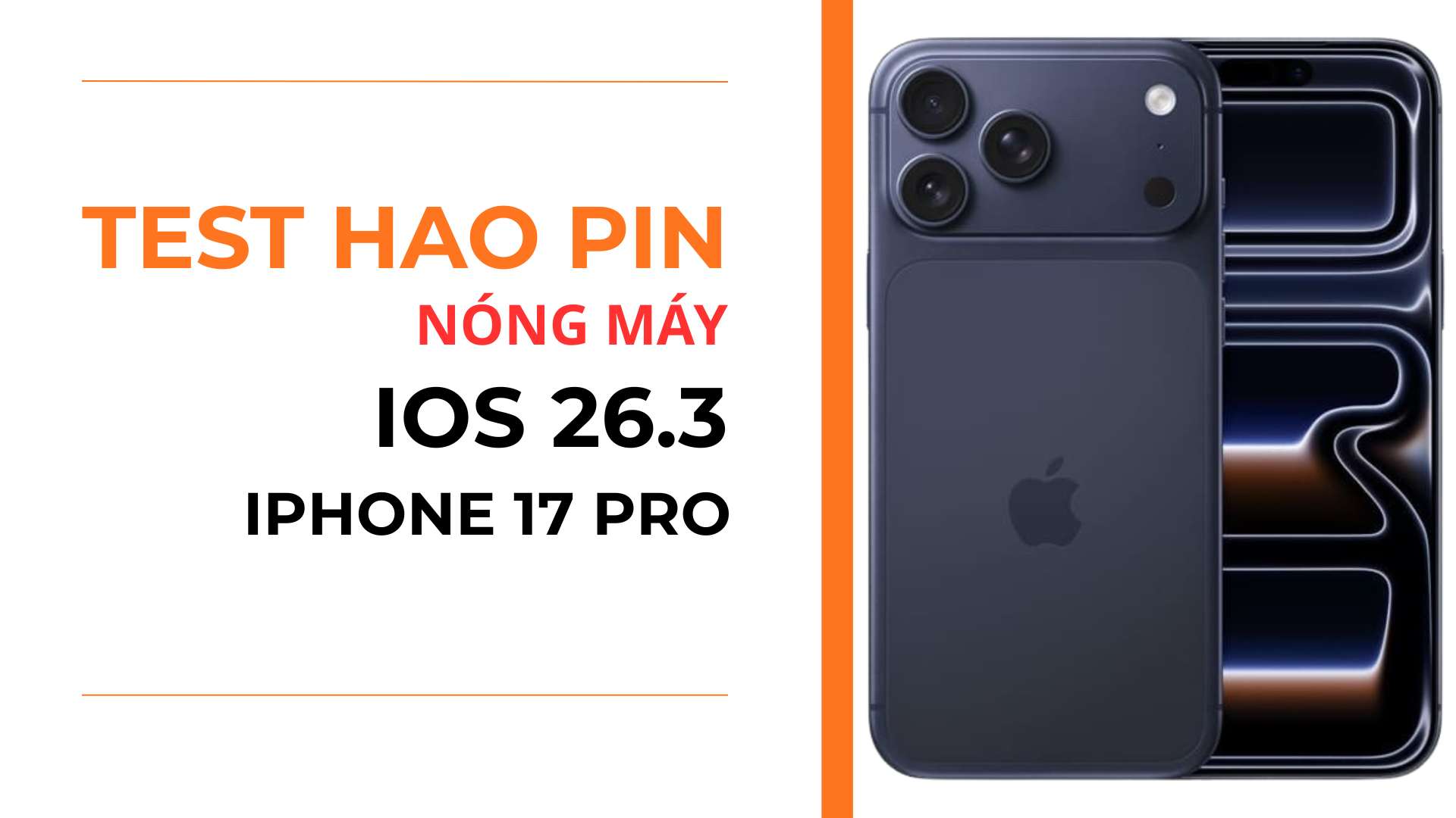 3. Pin có hao không trên iPhone 17 Pro iOS 26.2.1