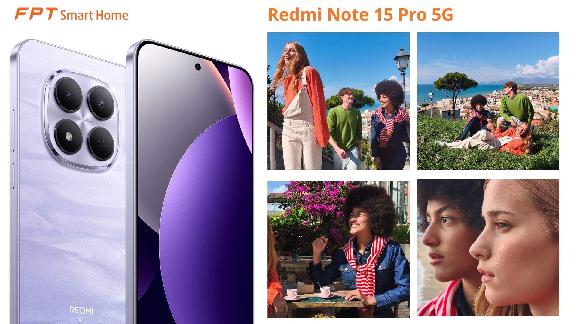 Camera trước Xiaomi Redmi Note 15 Pro 5G