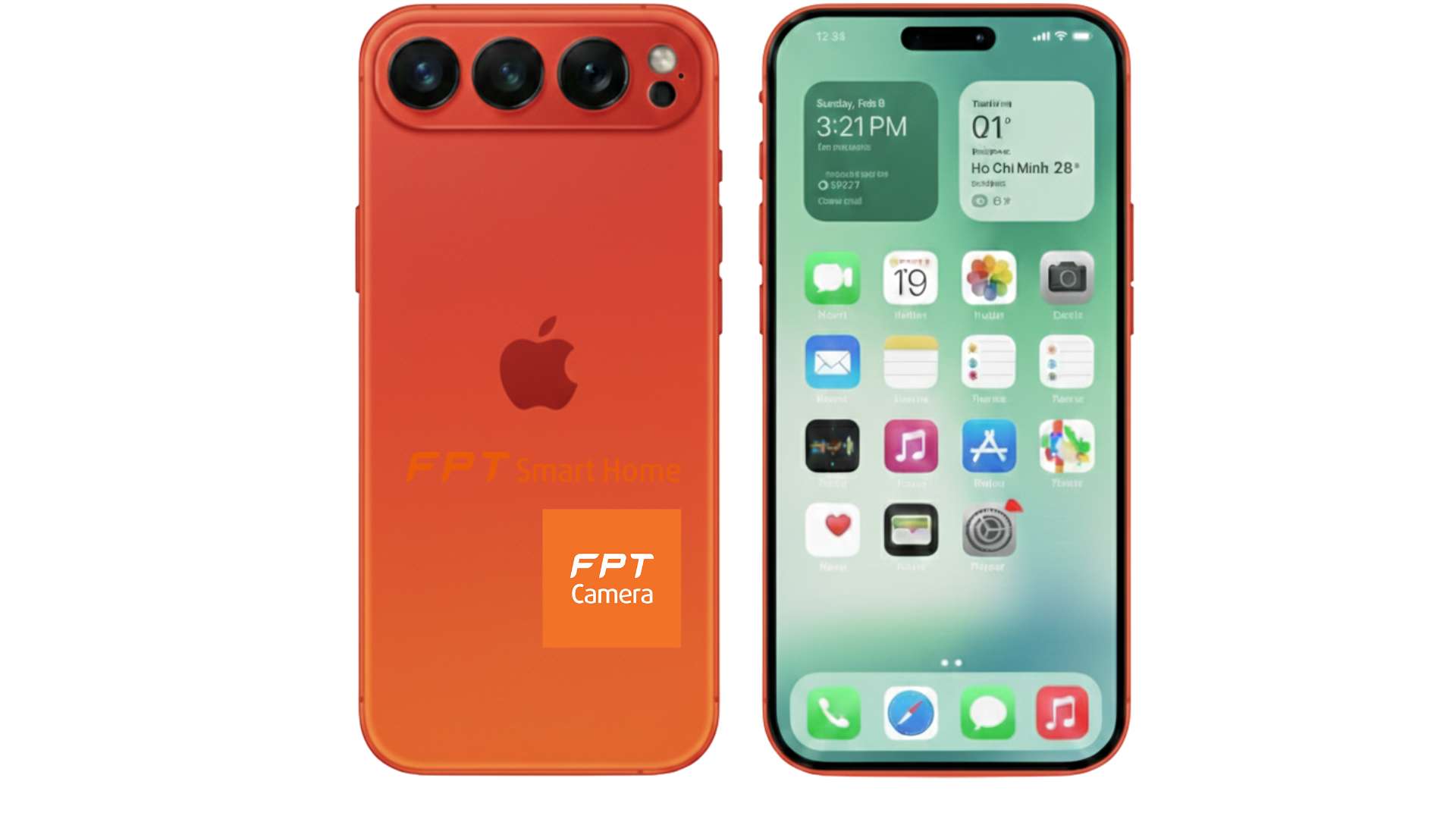 iPhone 18 Pro và 18 Pro Max màu đỏ cam