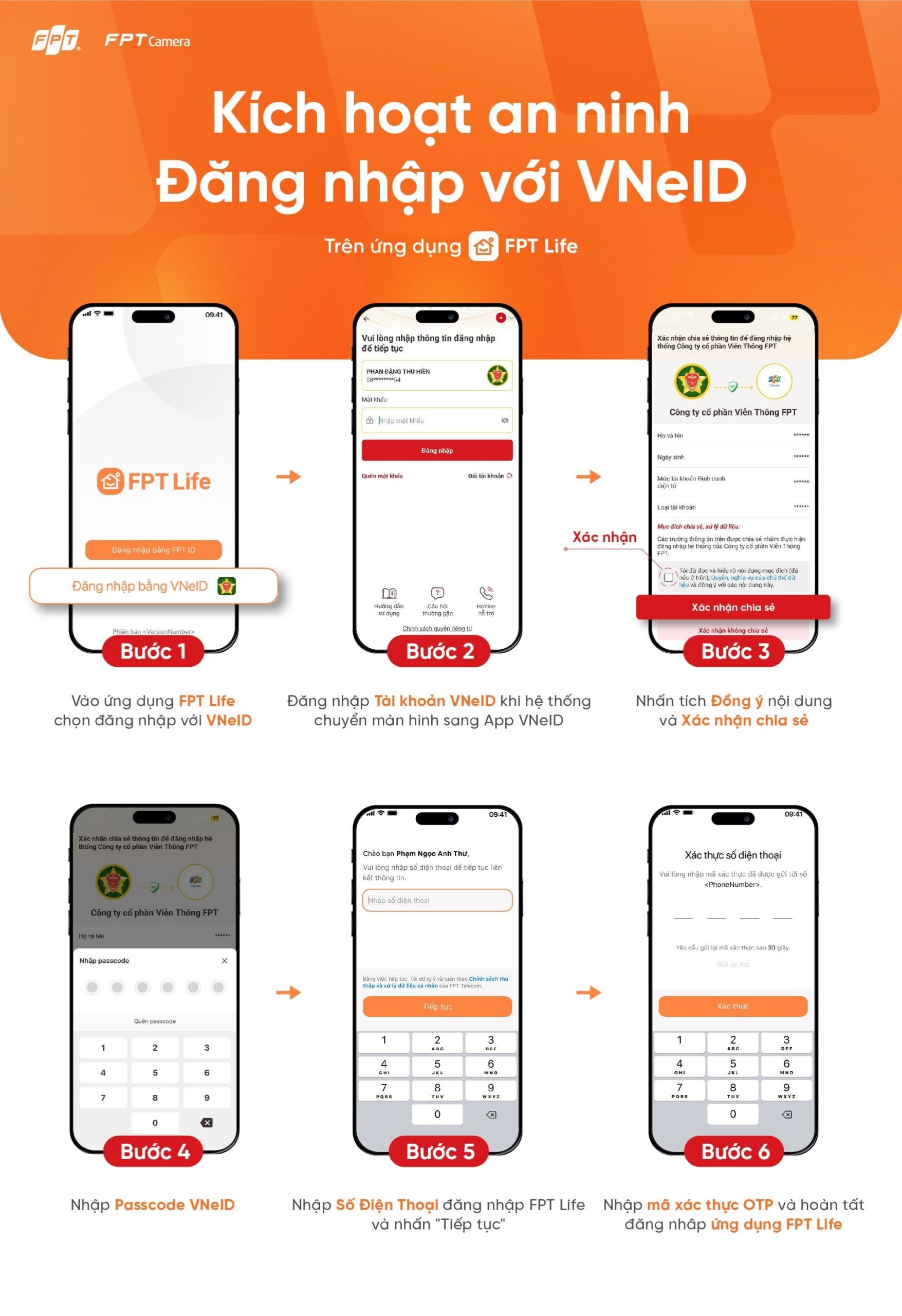 FPT Life Tích Hợp Đăng Nhập VNeID: Bước Ngoặt Bảo Mật Dữ Liệu Camera Gia Đình - FPT Smart home Hướng dẫn cách đăng nhập VNeID trên ứng dụng FPT Life