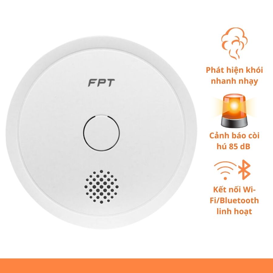Cảm Biến Khói Wi-Fi - FPT Smart home Cảm Biến Khói Wi-Fi giá rẻ