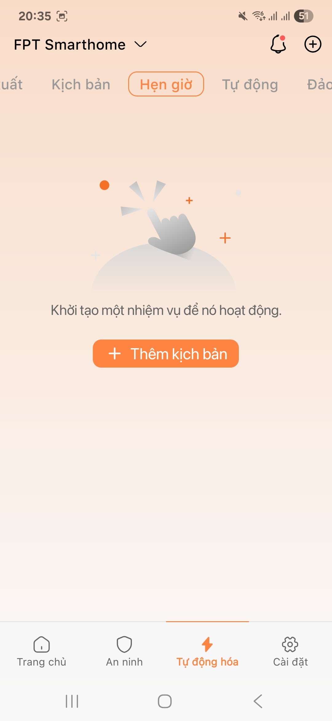 Huong dan tao kich ban hen gio tren FPT LIFE 2