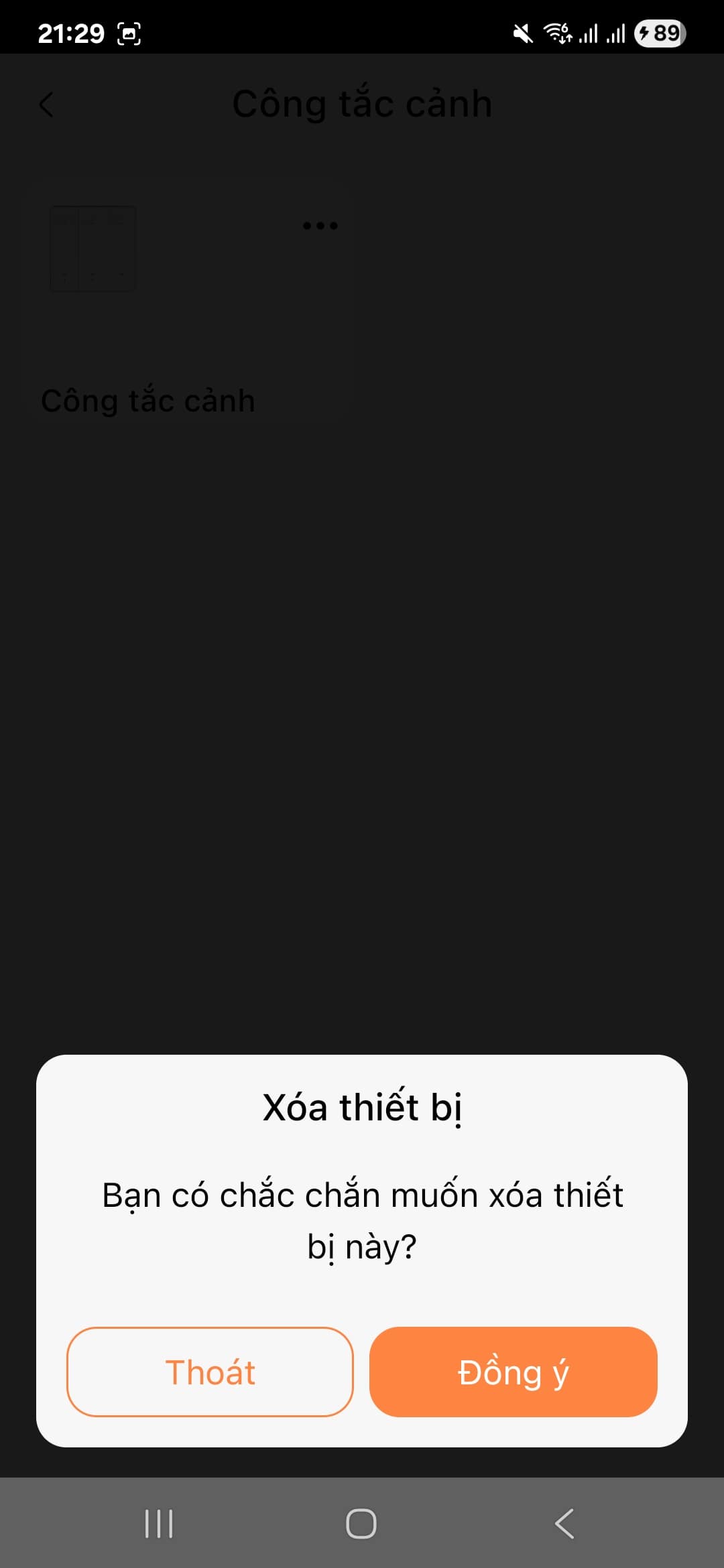 Huong dan xoa thiet bi tren FPT LIFE 6