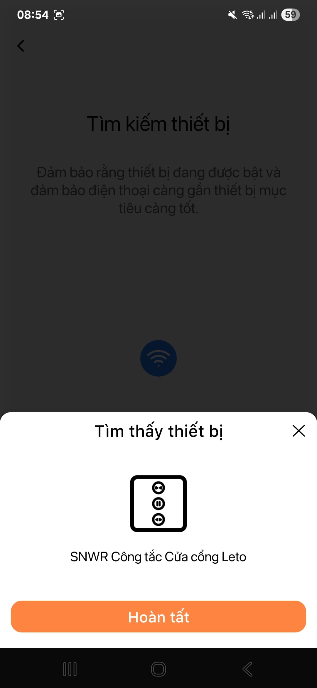 Ket noi Cong tac cua cong thong minh LETO tren FPT LIFE 4 1