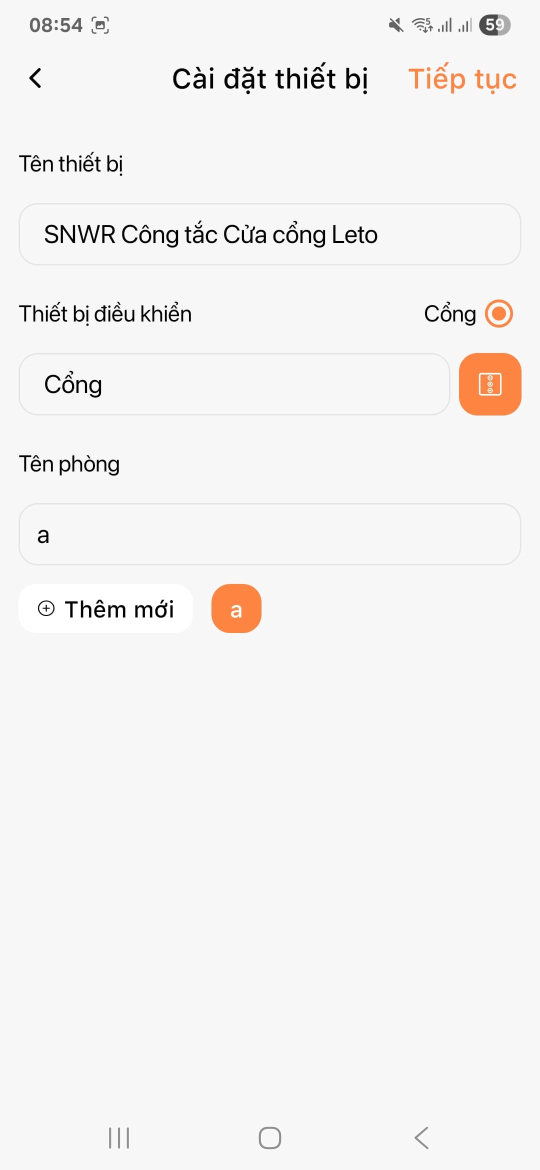 Ket noi Cong tac cua cong thong minh LETO tren FPT LIFE 5 2