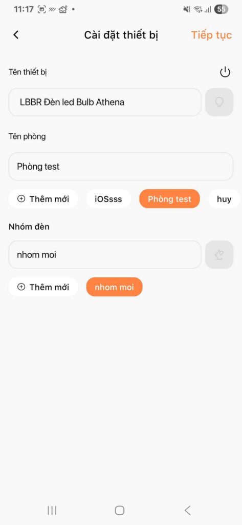Ket noi Den LED Bulb thong minh tren FPT LIFE 6 3