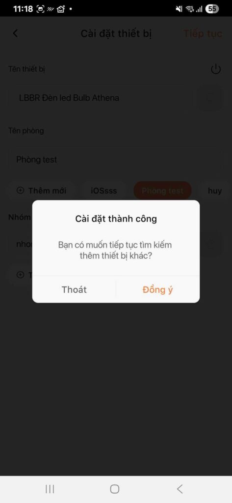Ket noi Den LED Bulb thong minh tren FPT LIFE 7 3