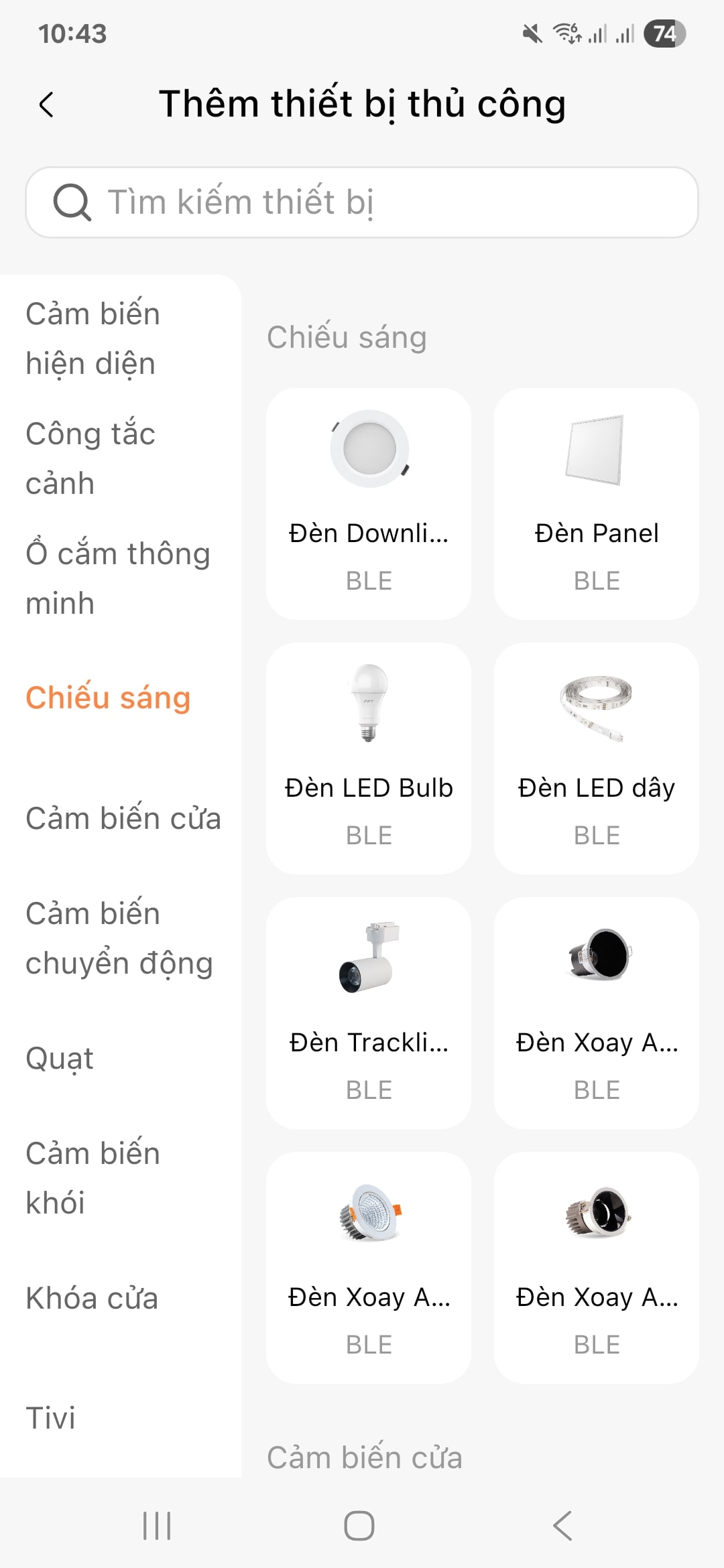 Ket noi Den LED Downlight thong minh tren FPT LIFE 3 2