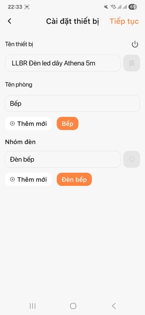 Ket noi Den LED day thong minh tren FPT LIFE 6 3