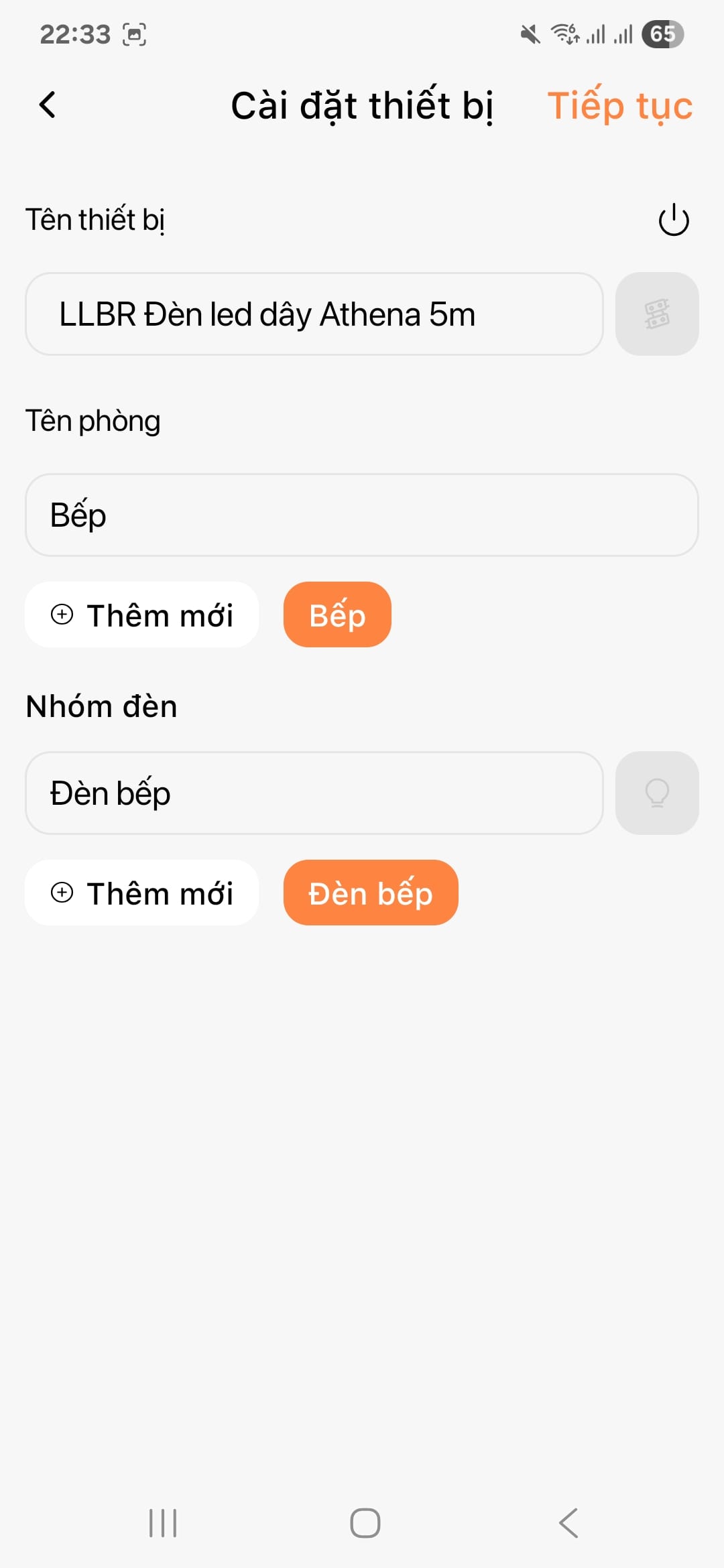Ket noi Den LED day thong minh tren FPT LIFE 6 3