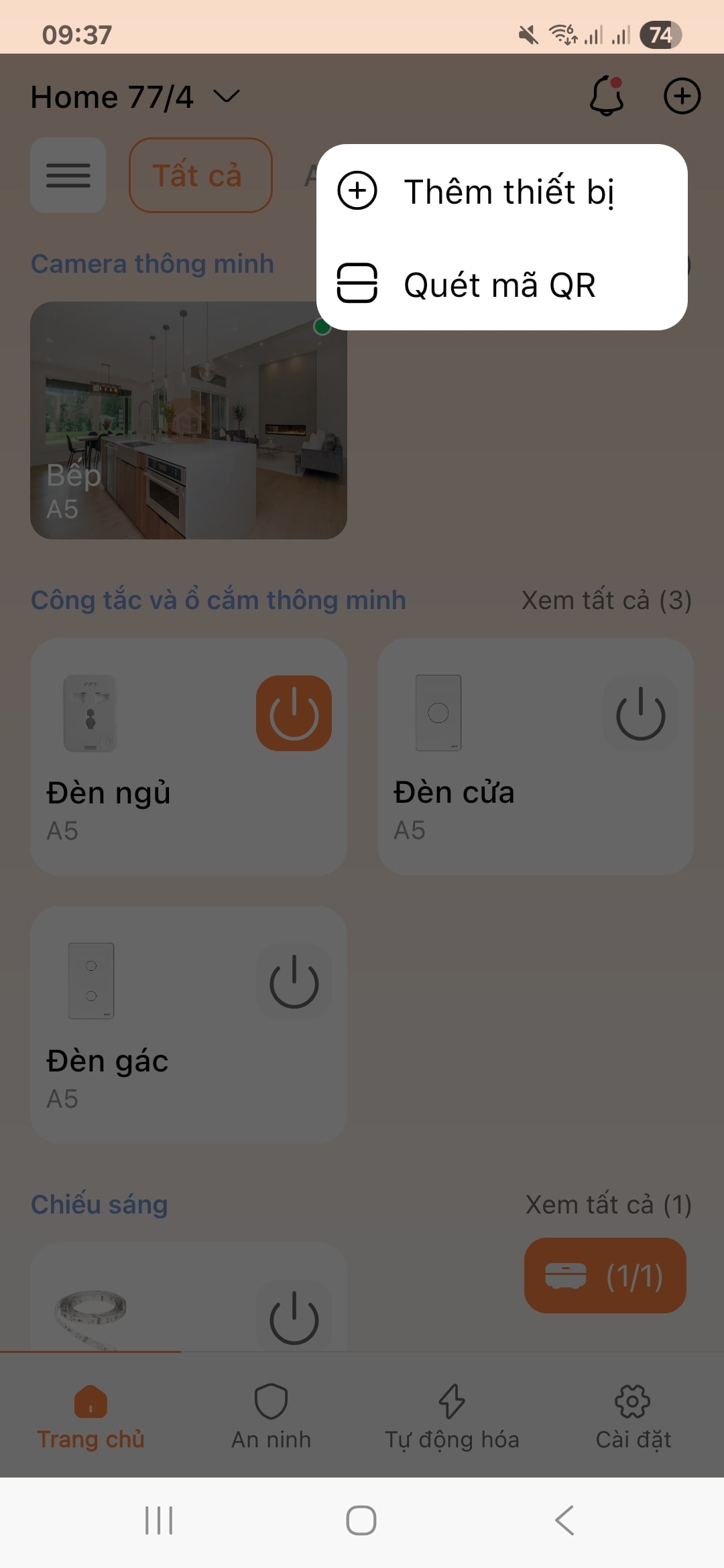 Ket noi O cam thong minh tren FPT LIFE 1