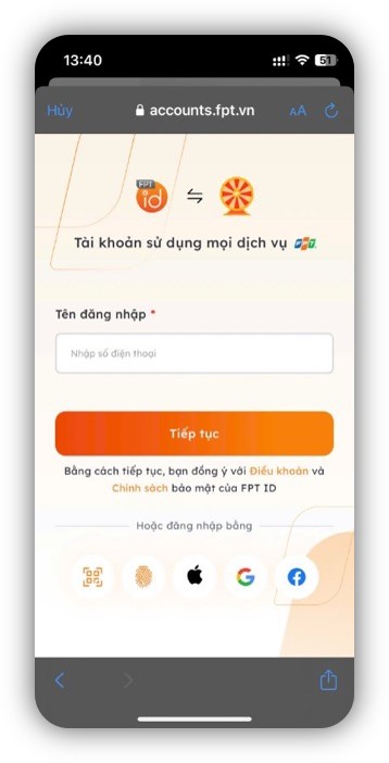 Đăng nhập FPT Life 3