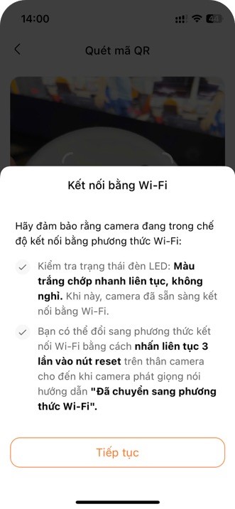 Thêm camera bằng wifi 5
