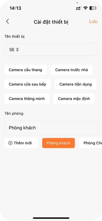 Thêm camera bằng wifi 6