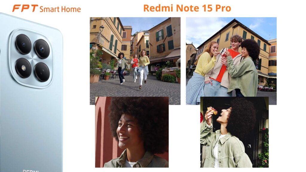 Camera trước Xiaomi Redmi Note 15 Pro