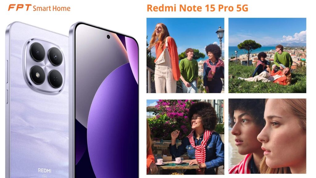 Camera trước Xiaomi Redmi Note 15 Pro 5G