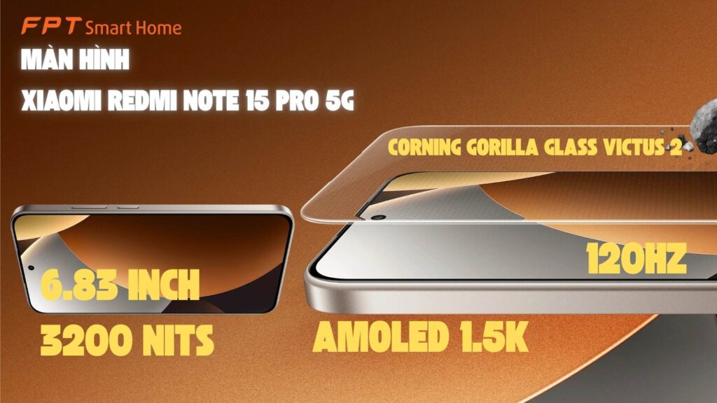 Màn hình Xiaomi REDMI Note 15 Pro 5G 6.83 inch