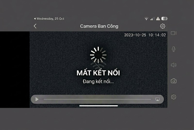 Lỗi camera wifi mất kết nối do tín hiệu internet không ổn định
